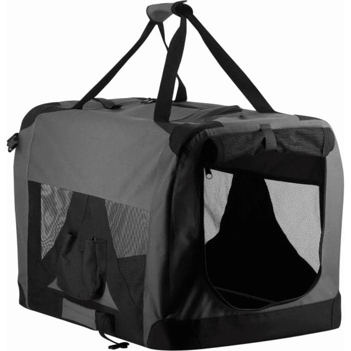 Companion Pet Soft Crate kuljetuskoppa, harmaa/musta, XL