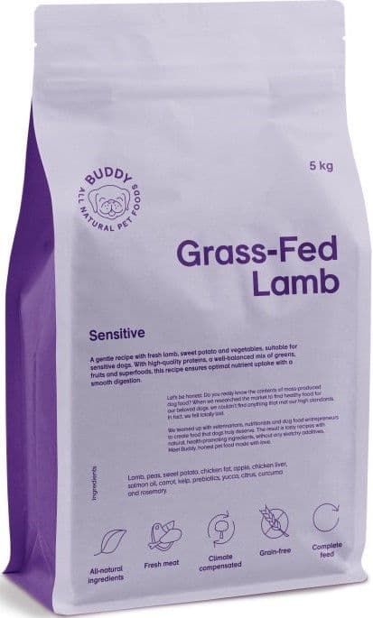 Buddy Grass-Fed Lamb kuivaruoka, 5 kg