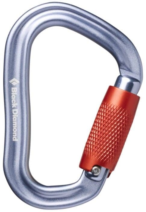 Black Diamond Vaporlock Twistlock Carabiner Harmaa