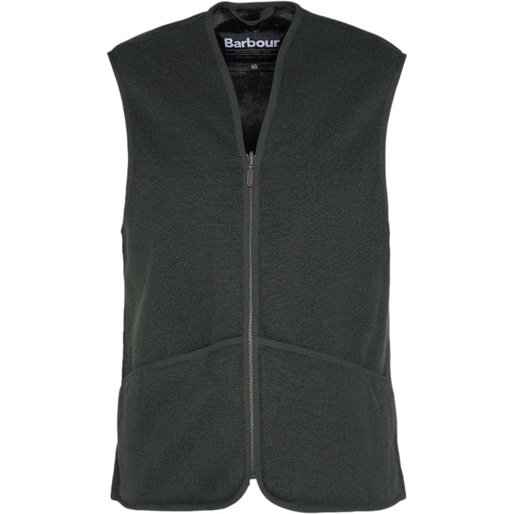 Barbour Warm Pile Waistcoat Zip-In Liner Sage