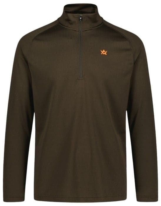 Alaska 1795 M's CoolDry Half-Zip Top Ruskea