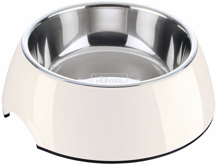HUNTER Bowl Melamin koirankuppi, 700 ml, Valkoinen