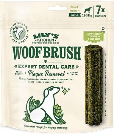Lily's Kitchen Woofbrush Dental Care Large Multipack hammashoitoherkku, 7 x 47 g