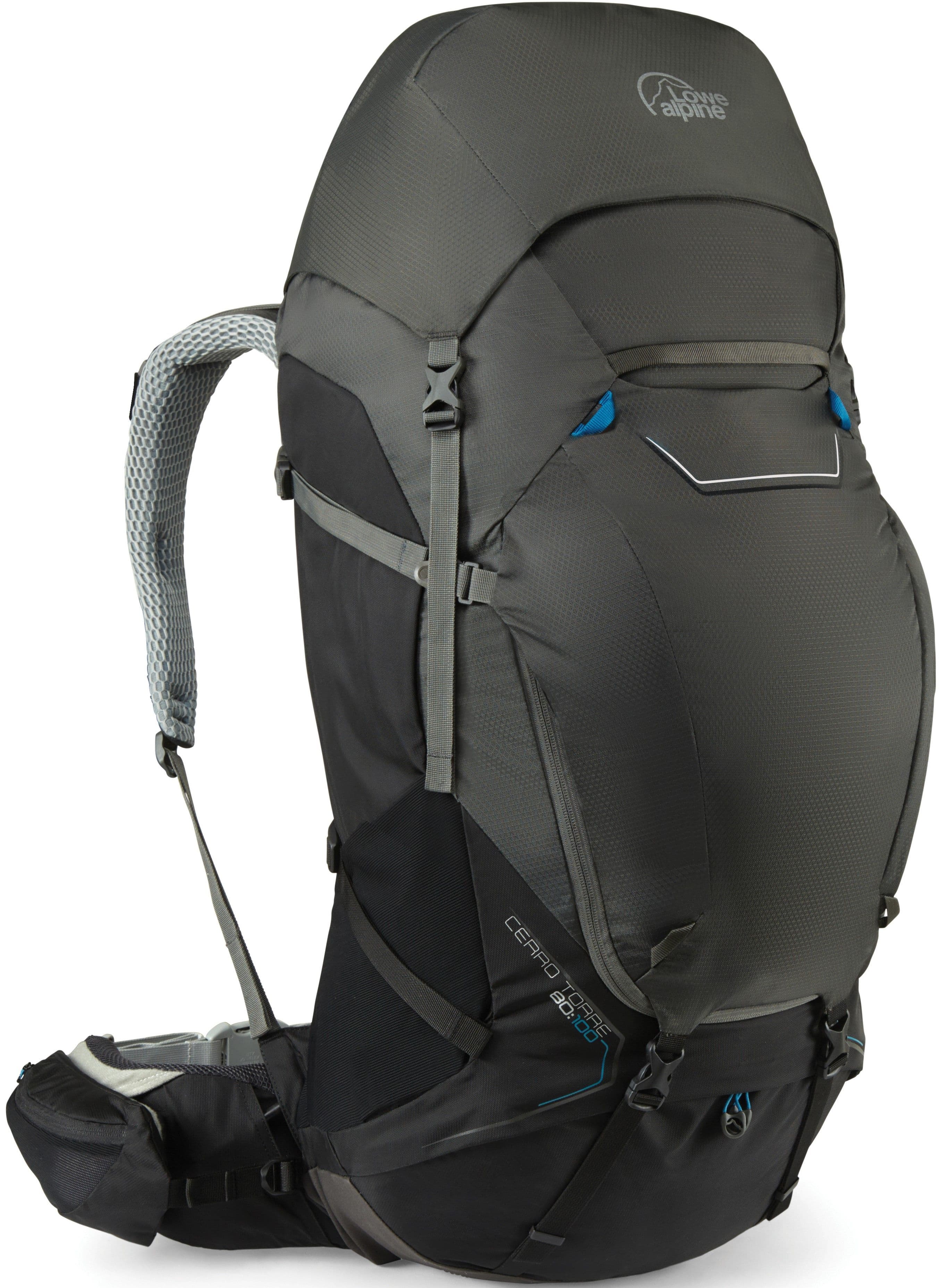 Lowe Alpine Cerro Torre 80:100 rinkka, musta/harmaa
