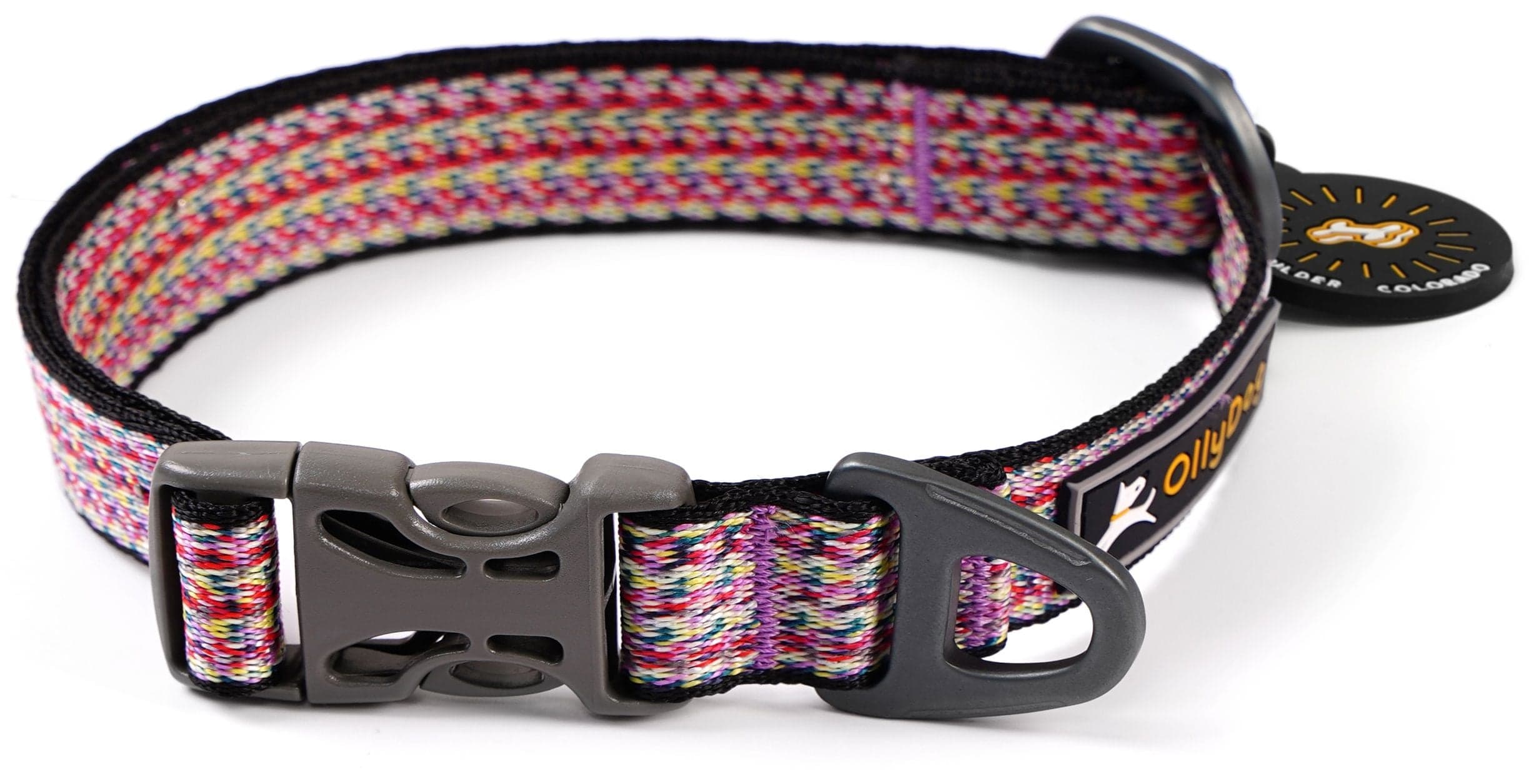 OllyDog Rescue Collar Prism Punainen