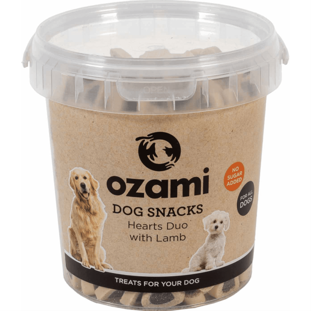 Ozami Dog Snack Hearts Duo Lamb Bucket 500 g