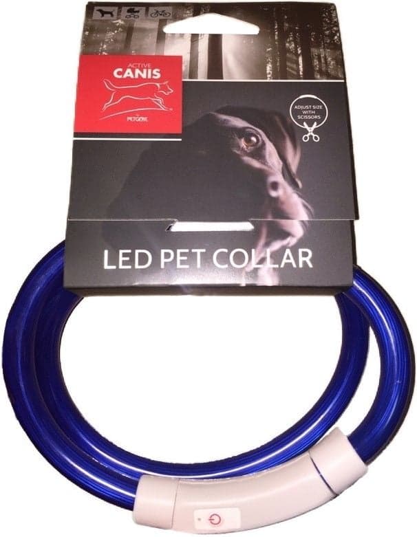 Active Canis USB Led Collar Blue