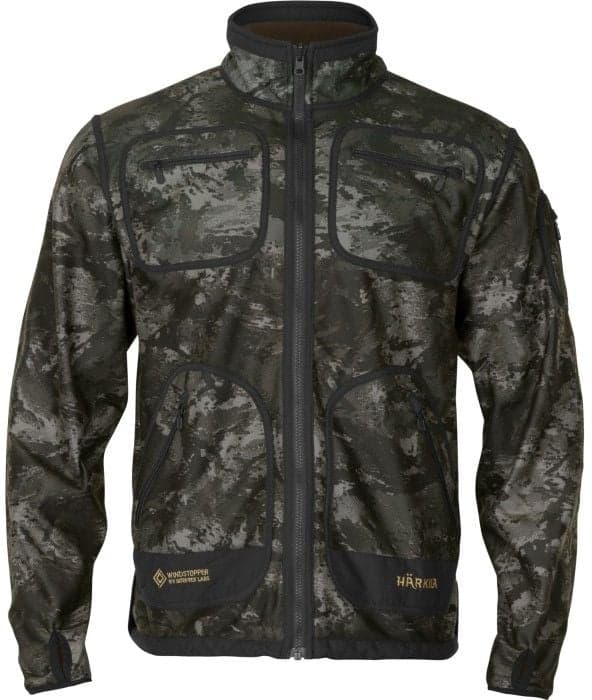 Härkila M's Kamko Noctyx WSP Reversible Fleece Jacket Axis Msp®Black/Willow Green