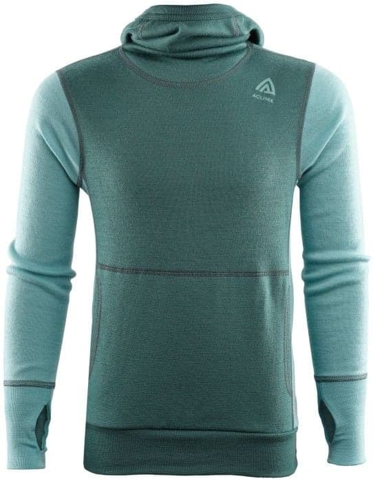 Aclima Kids WarmWool Hood Sweater lasten merinohuppari, North Atlantic/Reef Waters
