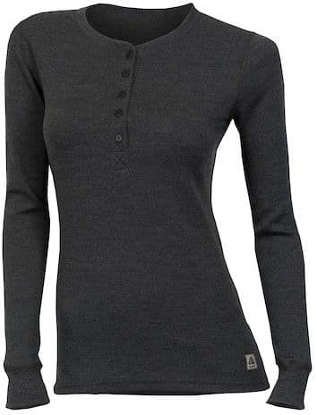 Aclima WarmWool Granddad Shirt naisten merinovillapaita, Marengo