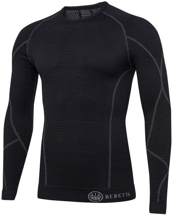 Beretta HT Body Mapping 3D L/S kerrastopaita, musta
