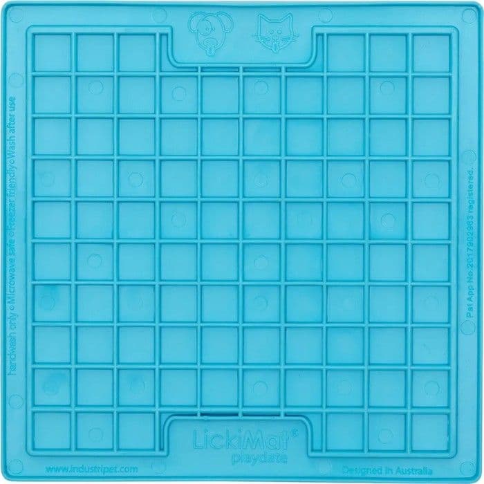 Lickimat Hundskål Playdate 20x20 cm Vaaleansininen
