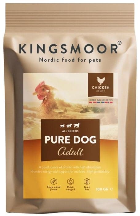 Kingsmoor Pohjoismainen Kana Koira 100 g