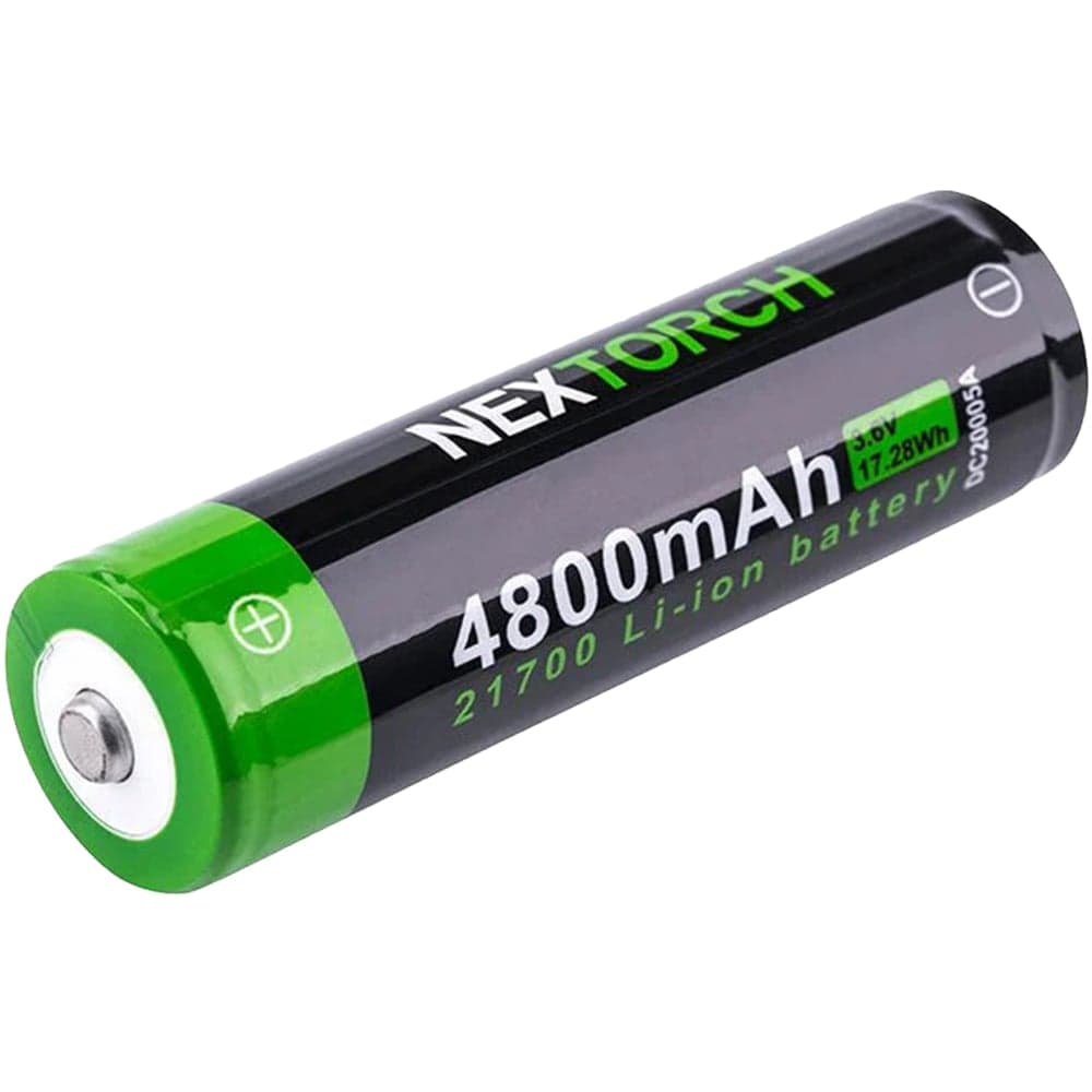 Nextorch Ladattava 21700‑akku, 4800 mAh, sisäänrakennettu USB‑C‑latausportti