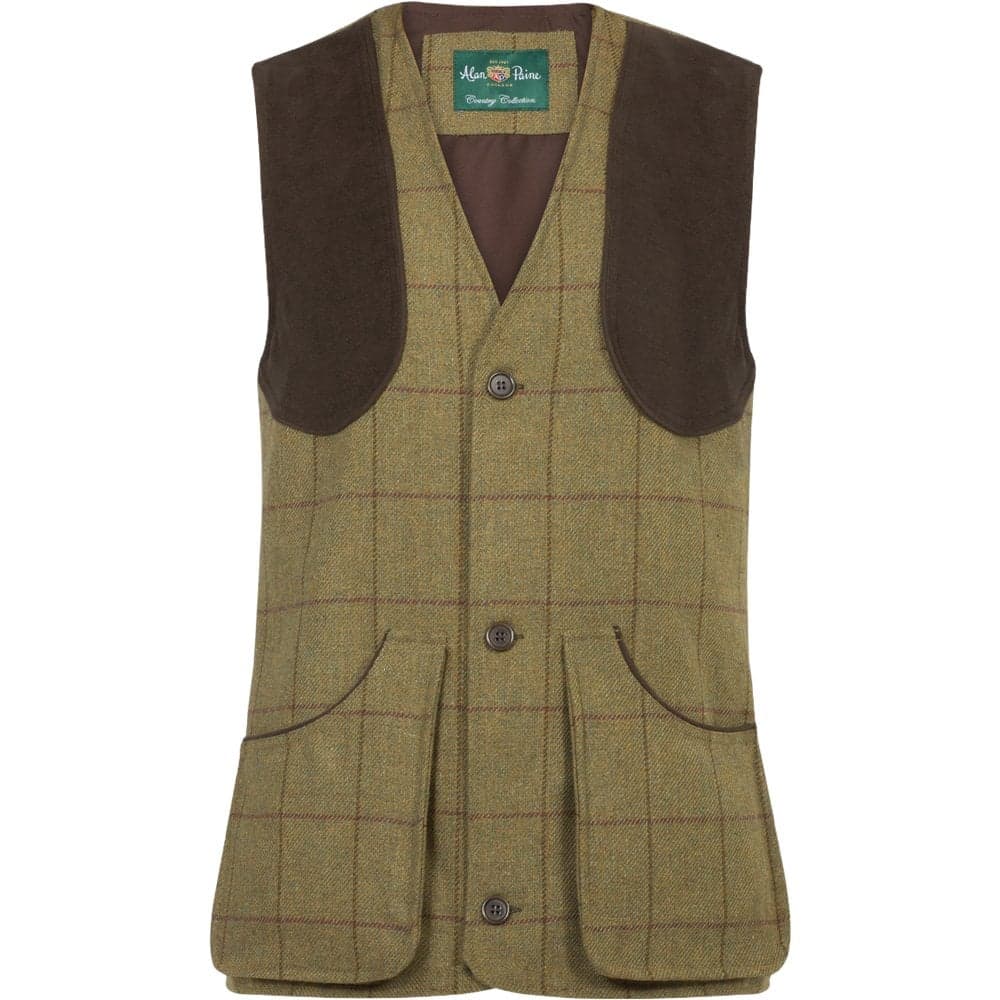 Alan Paine Rutland Mens Shooting Waistcoat Lichen