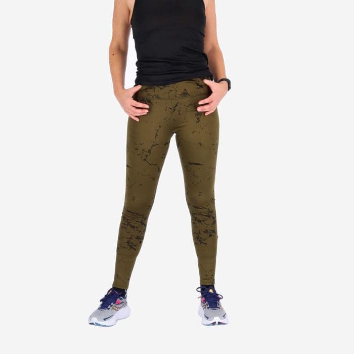 PUMA Seasons Brushed Tights K. L Vihreä - Pitkät juoksusukkahousut, mukava ja hengittävä malli aktiiviseen käyttöön
