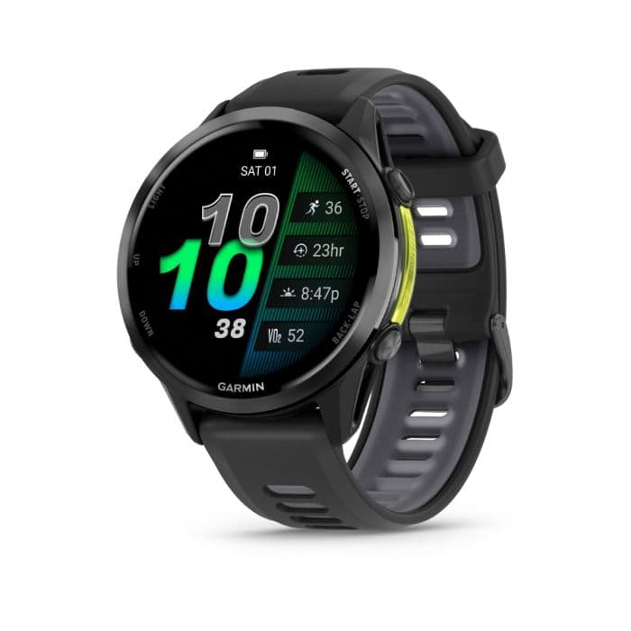 Garmin Forerunner® 970 46 mm, musta — GPS-juoksukello & rannesykemittari, monitaajuinen GNSS, juoksudynamiikka ja kartat, tarkat harjoitus- ja suorituskykymittarit