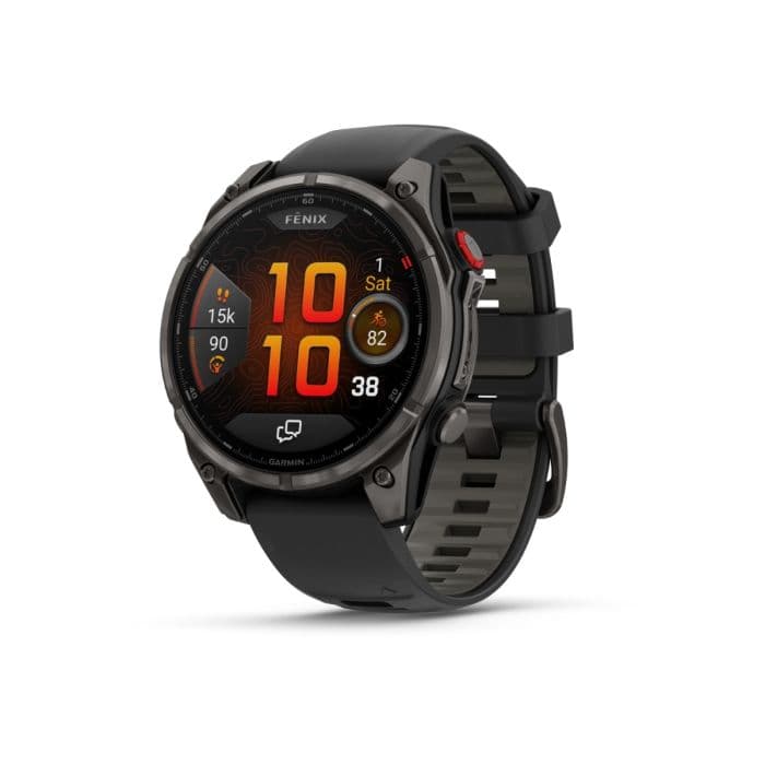 Garmin fēnix® 8 Pro 47 mm AMOLED Sapphire — Harmaa — Juoksu- ja ulkoilukello, GPS, rannesykemittari, AMOLED, pitkä akunkesto