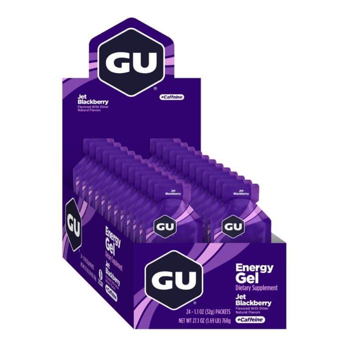 GU Energy Gel Caffeine 24x32g (Blackberry) K. ONE SIZE Violetti Unisex