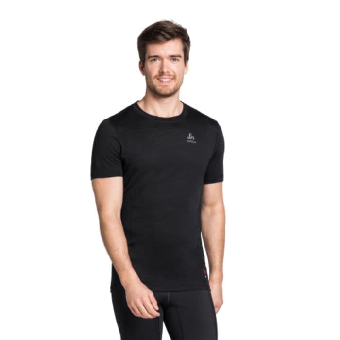 Odlo Top Crew Neck Short Sleeve K. S Musta Miehet