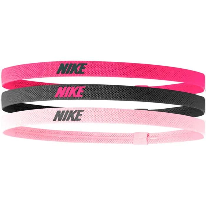 Nike Elastiset Hiuspannat 2.0 3 KPL - Yksi Koko Musta / Vaaleanpunainen