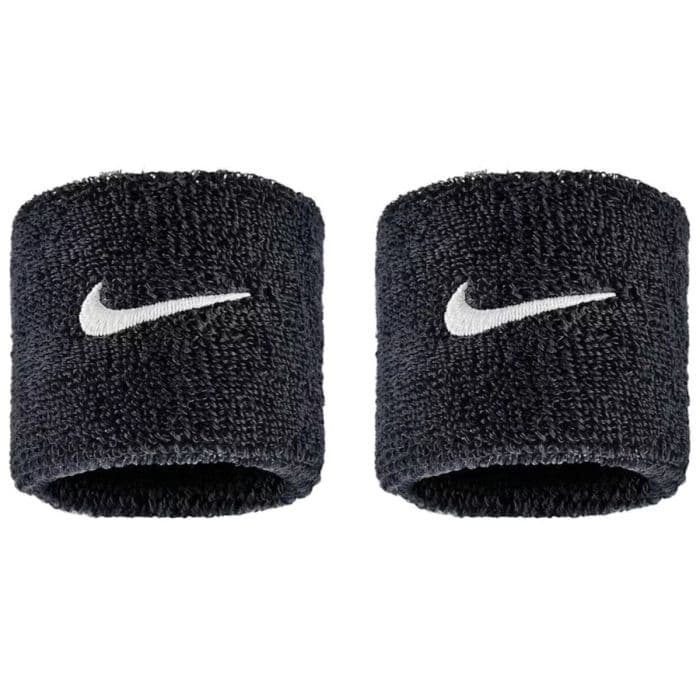 Nike Swoosh Classic Wristband 2-Pack K. ONE SIZE Musta Unisex