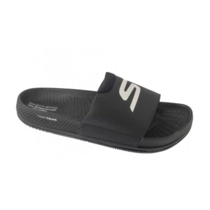 Skechers Arch Fit Hyper Slide Naiset Mustat Mukavat Sandalet, Koko 43 Arkikäyttöön ja Rentoutumiseen