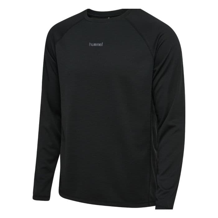 Hummel Momentum LS Tee K. M Musta Miehet