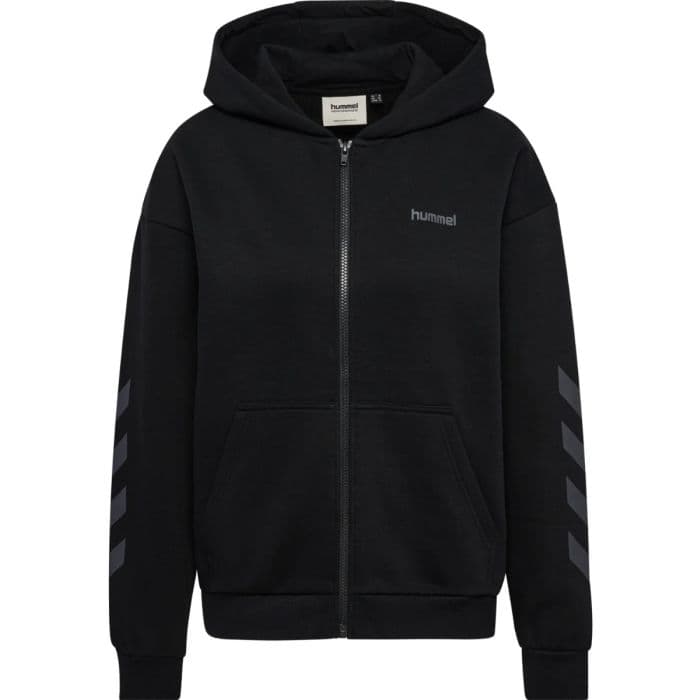 Hummel Keeper Chevron Zip Hoodie K. M Musta Naiset