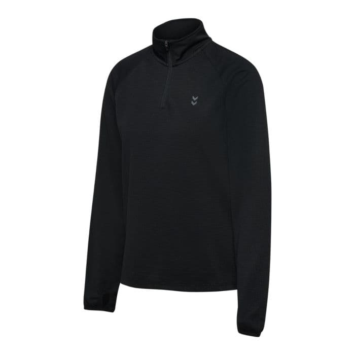 Hummel Pulse Half Zip Midlayer K. XS Musta Naiset