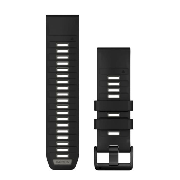Garmin QuickFit 26 silikonihihna, musta - yhteensopiva Garmin-kelloille, kestävä ja mukautuva juoksuun ja aktiiviseen elämäntapaan