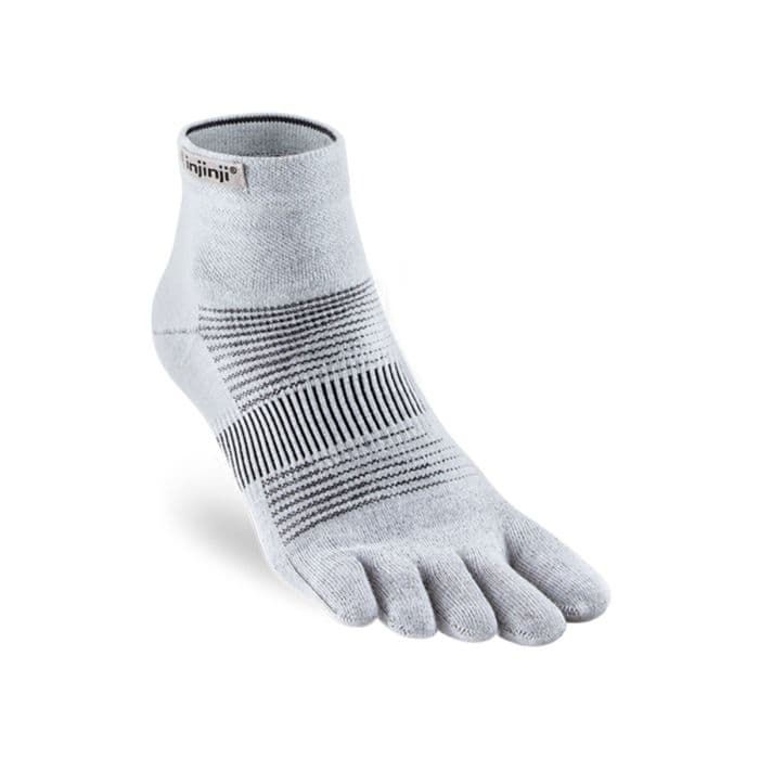 Injinji Run Light Weight Mini Crew Sukat Harmaa L 44,5-47 mukavuuteen juoksussa