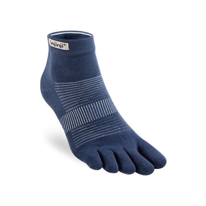 Injinji Original Weight Mini Crew Sukkahihnat Sininen 37-40, täydellinen mukavuus juoksuun ja harjoitteluun