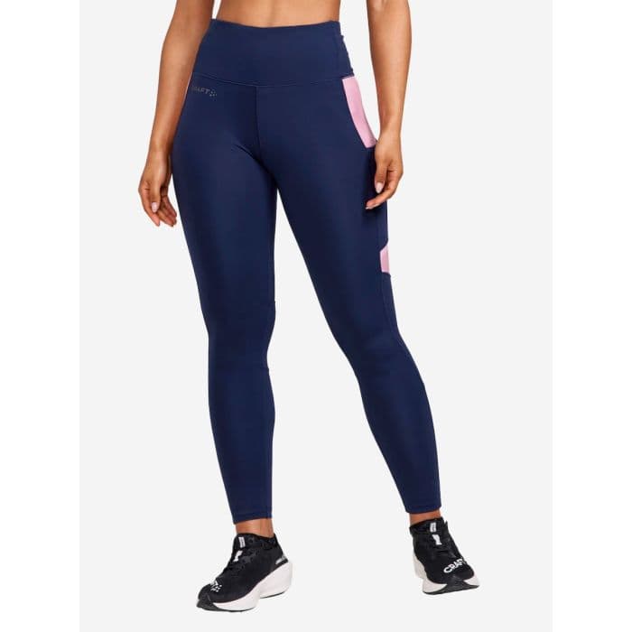 Craft ADV Essence Tights 2 K. XS Sininen - Naisten pitkät juoksusukkahousut, erinomaiset hengittävyys ja mukavuus