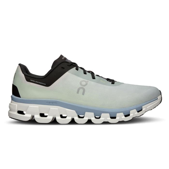 On Cloudflow 4 miesten juoksukengät – Kevyt suorituskyky vaativille juoksijoille Glacier/Chambray, koko 40-47