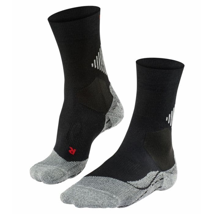 FALKE® 4Grip Stabilizing K. 35-36 - Mustat juoksusukat erinomaisella tuella ja mukavuudella