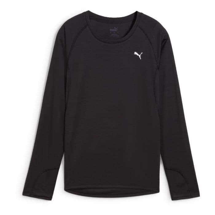 PUMA Run Velocity LS Tee K. XS Musta Naiset