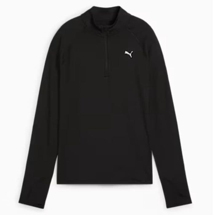 PUMA Run Velocity Cloudspun 1/4 Zip K. L Musta Naiset