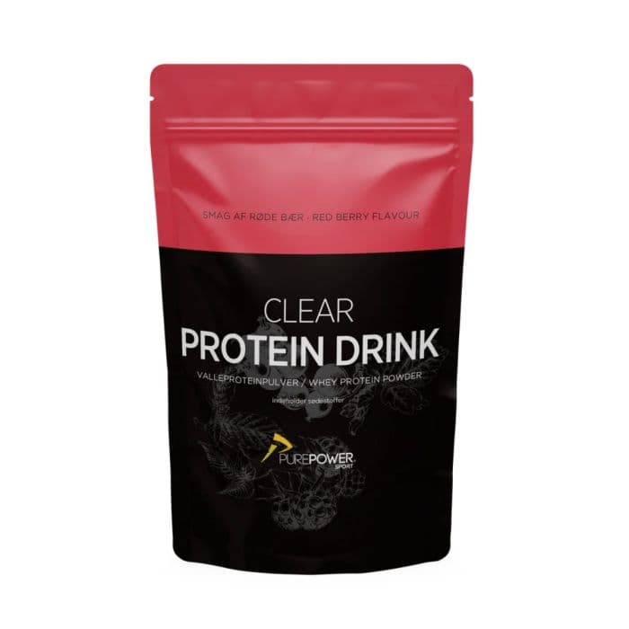 PurePower Clear Whey Proteiinijauhe Punaiset Marjat 400g - Tehokas lihaskasvuun ja palautumiseen