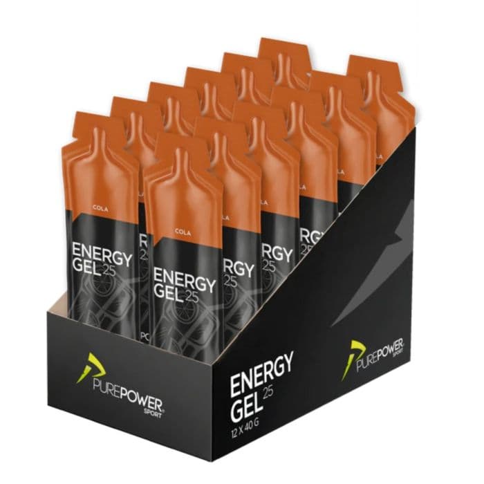 PurePower Energy Gel Cola 12X40g. K. ONE SIZE Valkoinen Unisex