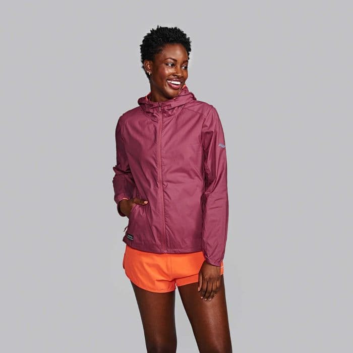 Saucony Peregrine Packaway Jacket K. XS Punainen Naiset