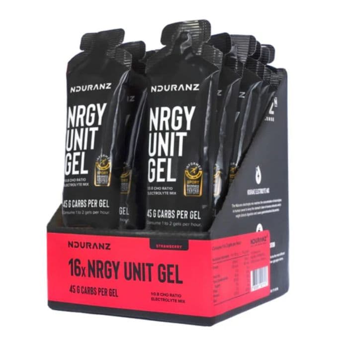 Nduranz Nrgy Unit Geeli - 16 kpl, Energiatehokas Juoksugeeli