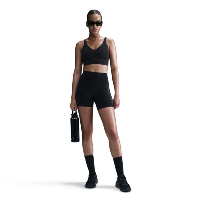 Nike Alate Longline Padded MS Sports Bra K. XL A-B Musta Naiset