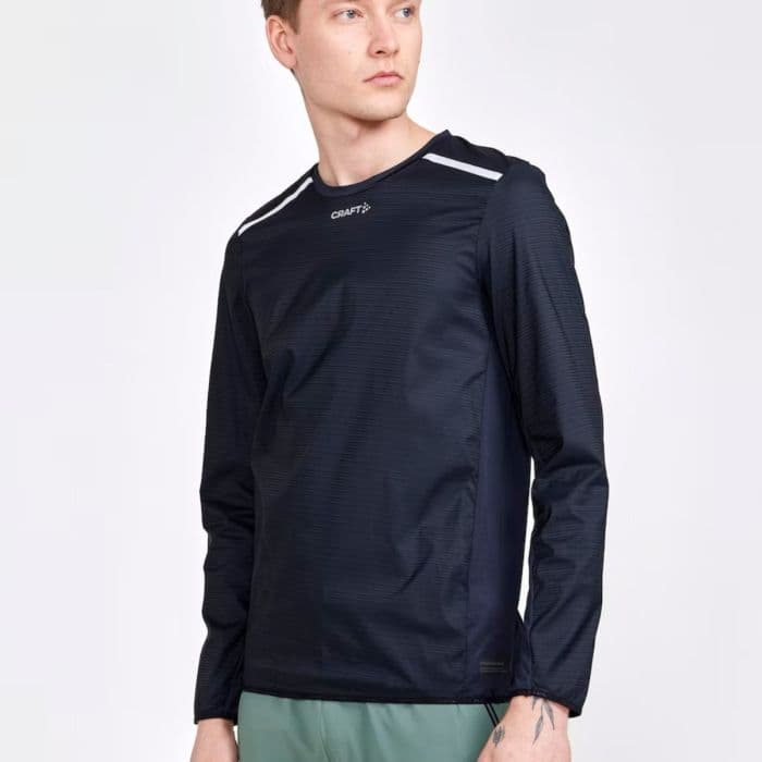 Craft PRO Hypervent LS Wind Top K, XXL - Kevyt tuulenpitävä juoksupaita, joka tarjoaa erinomaisen hengittävyyden ja mukavuuden.