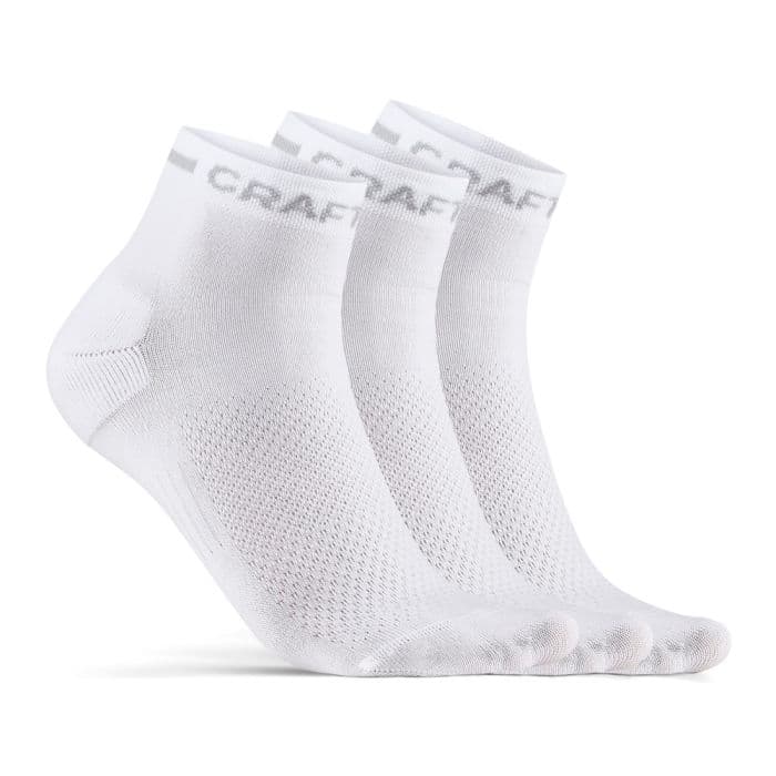 Craft CORE Dry Mid 3-Pack Sukat K. 37-39 – Erityiset juoksusukat, jotka pitävät jalat kuivina ja mukavina kaikissa olosuhteissa.