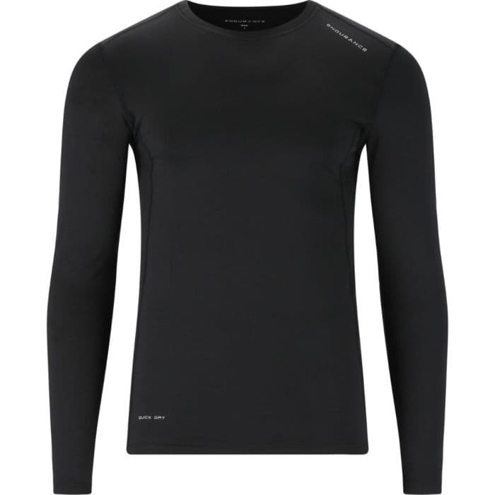 Endurance Power Winter LS Tee K. XXL Musta Miehet