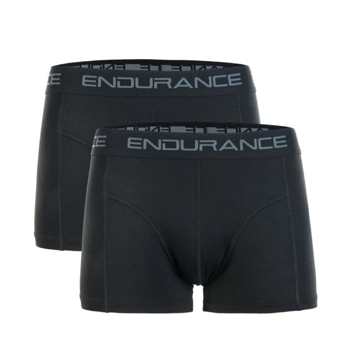 Endurance Bamboo Boxerit 2-pack miehille, koko L, hengittävät ja mukavat juoksuun ja aktiiviseen käyttöön