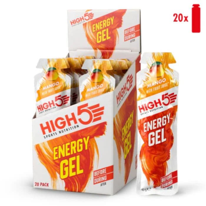 High5 Energia Gel Mango 20x40g - Energianalys, Unisex, Kestävä Suorituskyky