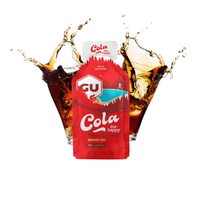 GU Energy Gel Koffeiini - Cola Me-Happy energiapuristukseen juoksuissa, täydellinen urheilijoille!