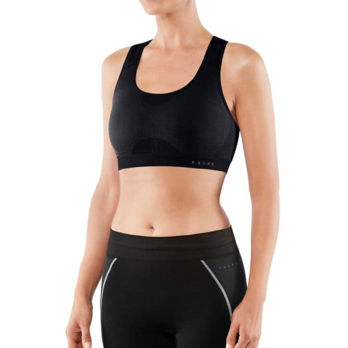 Falke Women's Madison Low Support Sports Bra K. L Musta Naiset